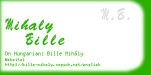 mihaly bille business card